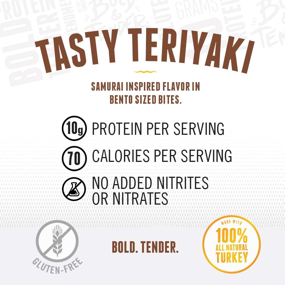 Perky Jerky Original Turkey Jerky, 1oz (Pack of 12) - Low Sodium - 10g Protein per Serving - Low Fat - 100% U.S. Sourced - Tender Texture and Bold Flavor