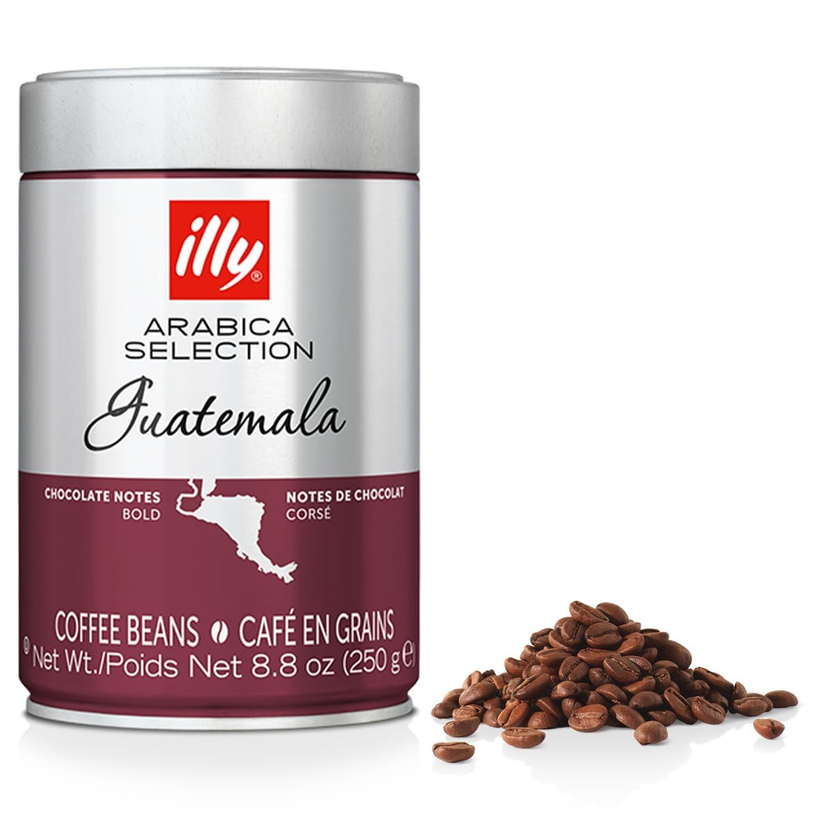 Illy Classico Whole Bean Coffee, Medium Roast, Classic Roast With Notes Of Caramel, Orange Blossom And Jasmine, 100% Arabica Coffee, No Preservatives, 8.8 Ounce Can (Pack Of 1)
