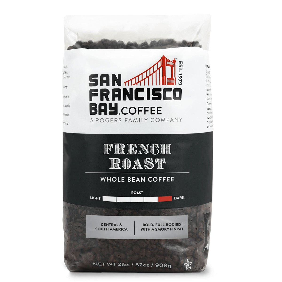 San Francisco Bay Coffee Fog Chaser Whole Bean Coffee, 2 lb bag