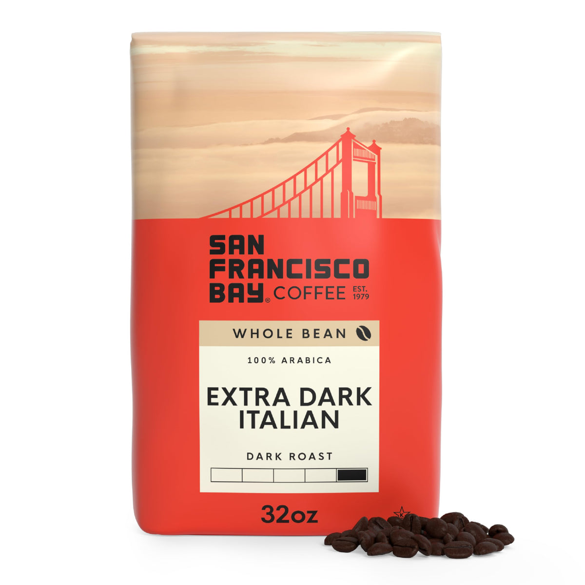 San Francisco Bay Coffee Fog Chaser Whole Bean Coffee, 2 lb bag
