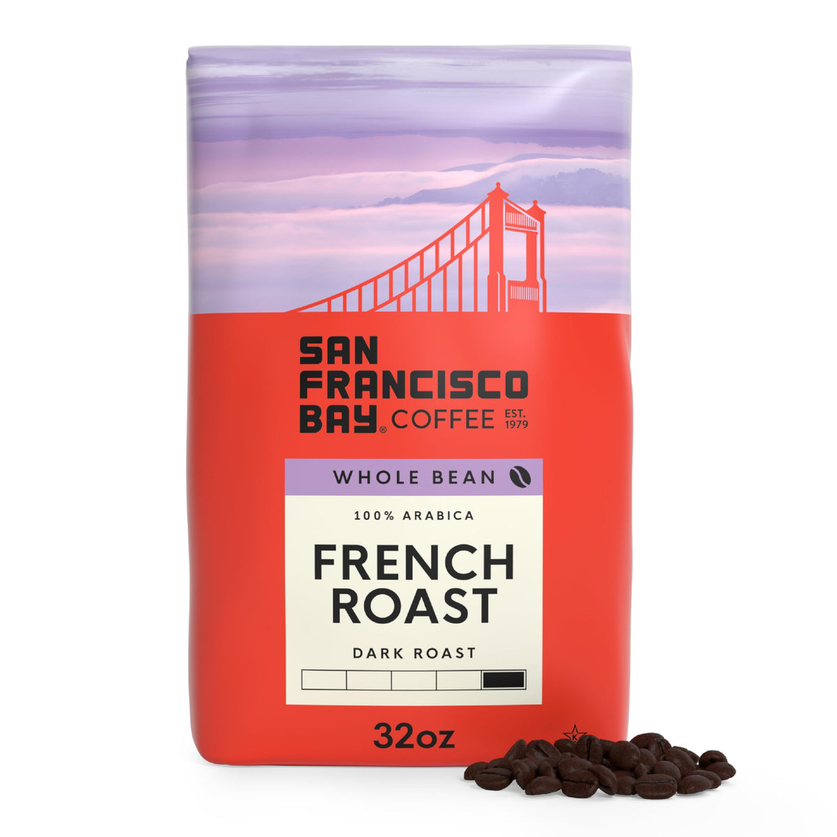 San Francisco Bay Coffee Fog Chaser Whole Bean Coffee, 2 lb bag