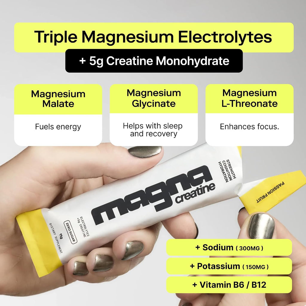 MAGNA Creatine Electrolyte Powder Drink Mix 5g creatine 28 Servings, Iced Tea Lemonade
