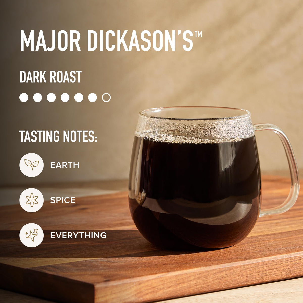 Peet's Coffee Whole Bean Coffee, Dark Roast, Major Dickason's, 18 Ounces