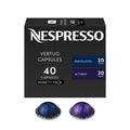 Nespresso Vertuo, Espresso, Bold Variety Pack, Mixed Roast, 40-Count Pods