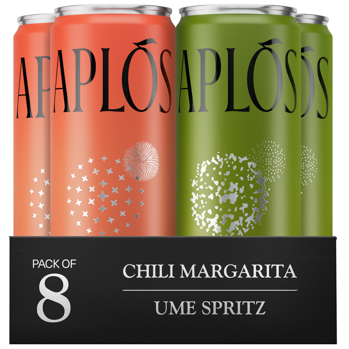 Aplós Canned Variety Pack of Non-Alcoholic Cocktails, Formulated with Adaptogens and Nootropics, Low Calorie, No Added Sugar Beverage (8.5 fl oz. 16-pack)