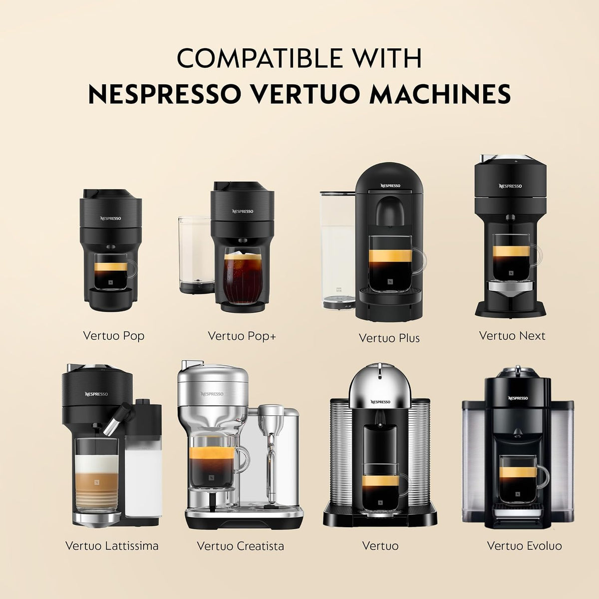 Nespresso Vertuo, Espresso, Bold Variety Pack, Mixed Roast, 40-Count Pods