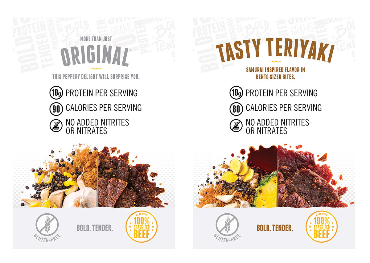 Perky Jerky Original Turkey Jerky, 1oz (Pack of 12) - Low Sodium - 10g Protein per Serving - Low Fat - 100% U.S. Sourced - Tender Texture and Bold Flavor