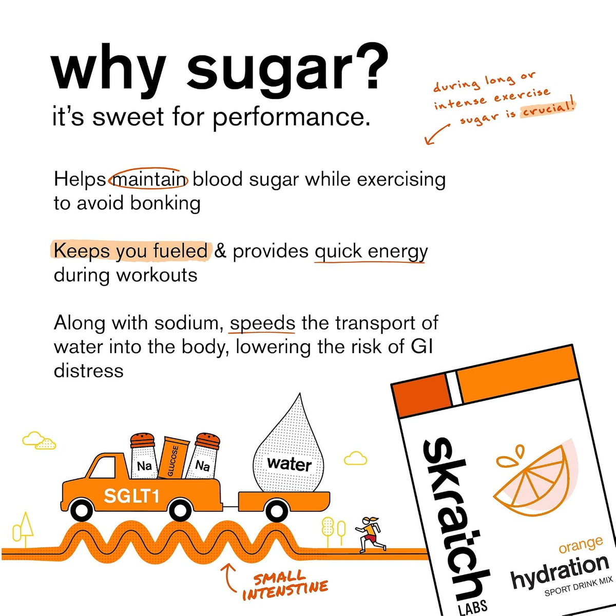 Skratch Labs Hydration Sports Drink Mix, Orange, 60 Servings